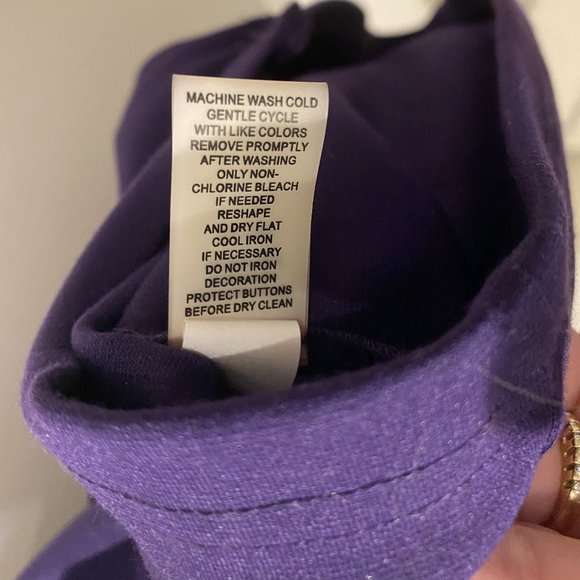 Spense Peplum Waist Dress, Solid Purple, Size 8 - NWT - Picture 12 of 13